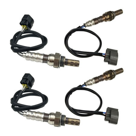Maxfavor 4Pcs O2 Oxygen Sensor for Jaguar Vanden Plas, XJ8, XJR 2003-1999 4.0L Upstream + Downstream