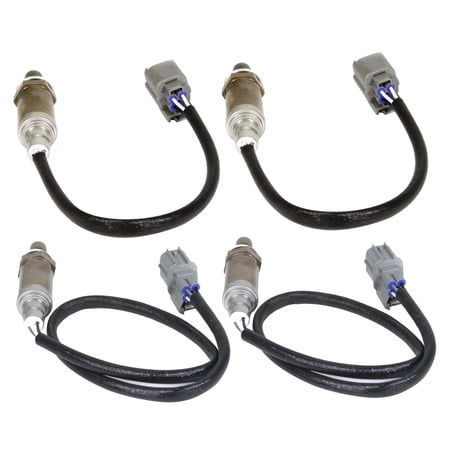 Maxfavor 4Pcs O2 Oxygen Sensor for Land Rover Discovery 4.0L 1999-2004 2x Upstream + 2x Downstream