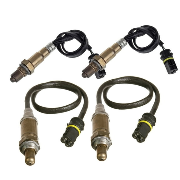 Maxfavor 4Pcs O2 Oxygen Sensor for Mercedes-Benz CLS55, E55 AMG 2003-2008 5.5L Upstream + Downstream