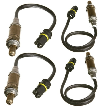 Maxfavor 4Pcs O2 Oxygen Sensor for Mercedes-Benz E420 C36 AMG SL500 1997 1999 Upstream + Downstream