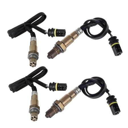 Maxfavor 4Pcs O2 Oxygen Sensor for Mercedes-Benz G500 V8 5.0L 2002-2004 Base Upstream + Downstream