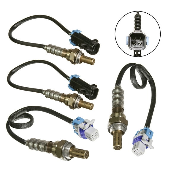 Maxfavor 4Pcs O2 Oxygen Sensor for Pontiac Bonneville V6 3.8L 2005-2004 SE, SLE Upstream Downstream