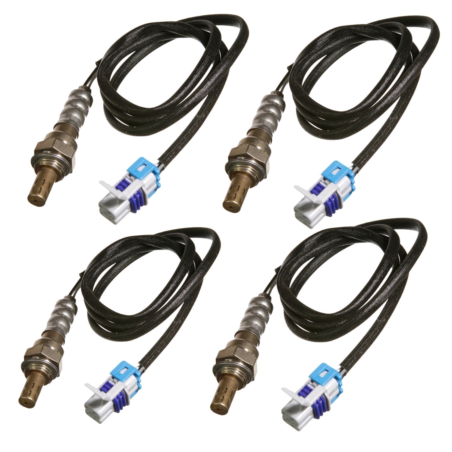 Maxfavor 4X O2 Oxygen Sensor for 2006-2003 Chevrolet Silverado 1500, GMC 4.8L Upstream + Downstream