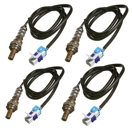 Maxfavor 4X O2 Oxygen Sensor for 2006-2003 Chevrolet Silverado 1500, GMC 4.8L Upstream + Downstream