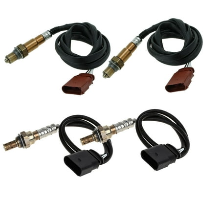 Maxfavor 4X O2 Oxygen Sensor for Audi A6 Quattro, Allroad Quattro 2002-2005 2.7L Upstream Downstream