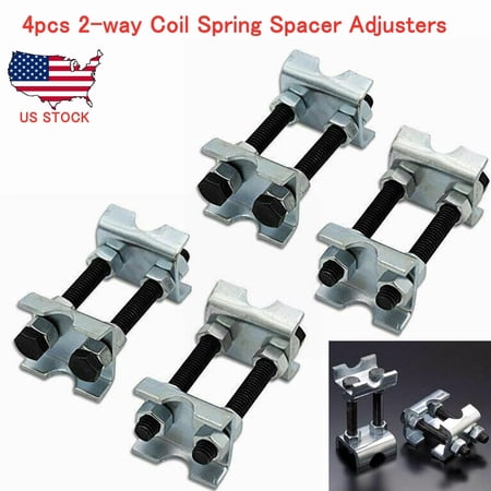 Maxfavor 4pcs Coil Spring Compressor Adjusters Lift or Lower Spring Spacer