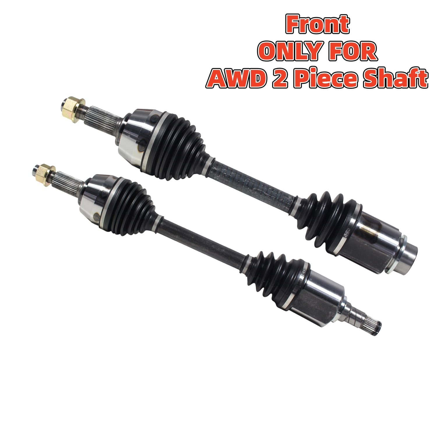 Maxfavor Pair CV Joint Axle Shaft Assembly Front for 2009-2014 Nissan Murano AWD 2 Piece Shaft