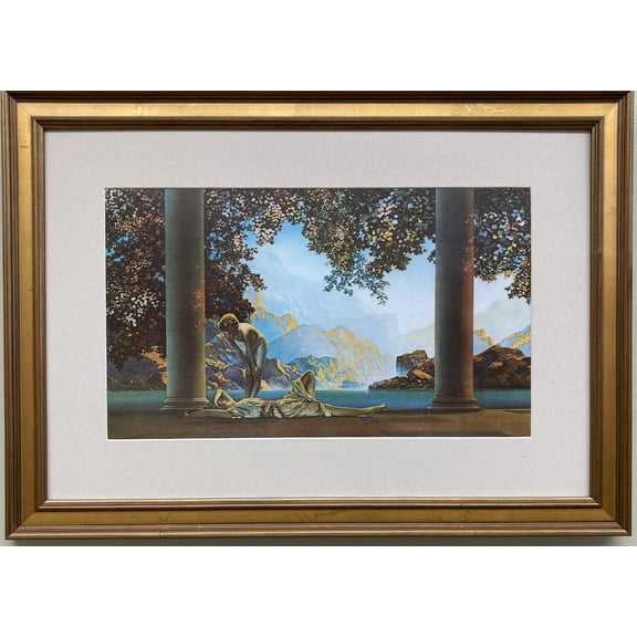Maxfield Parrish "Daybreak" CUSTOM FRAMED Art Print Time Generic