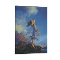 Maxfield Parrish Print Painting (22) Canvas Wall Art Prints Poster Gifts Photo Picture Painting Posters Room Decor Home Decorative 12x18inch(30x45cm)