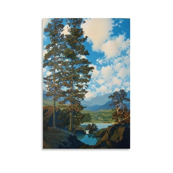 Maxfield Parrish Print Painting (3) Print Photo Art Painting Canvas Poster Home Decorative Bedroom Modern Decor Posters Gifts 20x30inch(50x75cm)