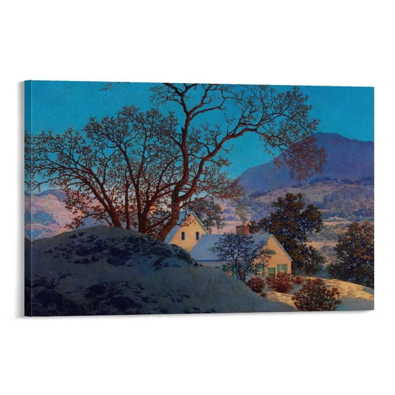 Maxfield Parrish Print Painting (5) Room Aesthetic Poster Print Art Wall Painting Canvas Posters Gifts Modern Bedroom Decor 24x36inch(60x90cm)