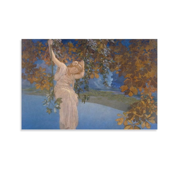 Maxfield Parrish Print Painting (7) Canvas Art Poster and Wall Art Picture Print Modern Family bedroom Decor Posters 20x30inch(50x75cm)