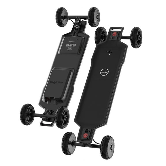 Maxfind Black All Terrain Electric Skateboards, 38"