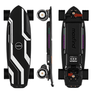Maxfind Cyber Mini Pro Electric Skateboard with Remote, 32.8", Dual Belt Motors, 24 mph, 28 Miles, App Control