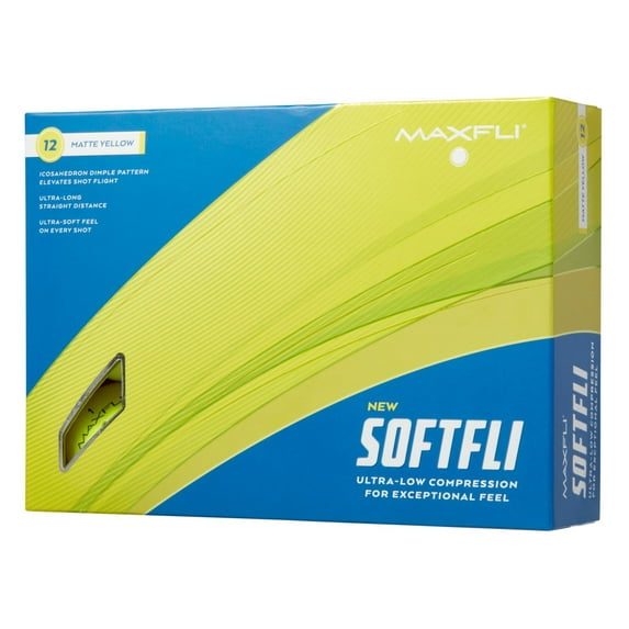 Maxfli 2023 Softfli Matte Yellow Golf Balls