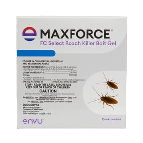 Maxforce FC Select Roach Gel Bait 4 x 30 gram reservoirs | Convenient Cockroach Bait Gel Syringe | Indoor Crack and Crevice Control | Effective on German, American, and Other Roaches