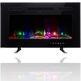 thumbnail image 1 of Maxhonor Electric Fireplace Insert Wall Mounted Freestanding Heater with Remote Control, 1500/750W 30 inch, Black, 1 of 7