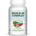thumbnail interactive-video image 1 of Maxi Health B-50 Complex – High Potency Vitamin B-Complex Supplement for Energy & Metabolism – 100 Capsules, 1 of 7