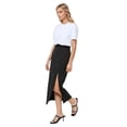 thumbnail image 1 of Maxi Bodycon Skirt with Slit, 1 of 5