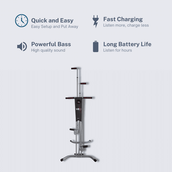 Maxi Climber Vertical Climber for Full-Body Cardio Exercise | Stair Step Fitness Equipment for Efficient Fat Burning Workout | Ideal Home Gym Climber for Effective Weight Loss