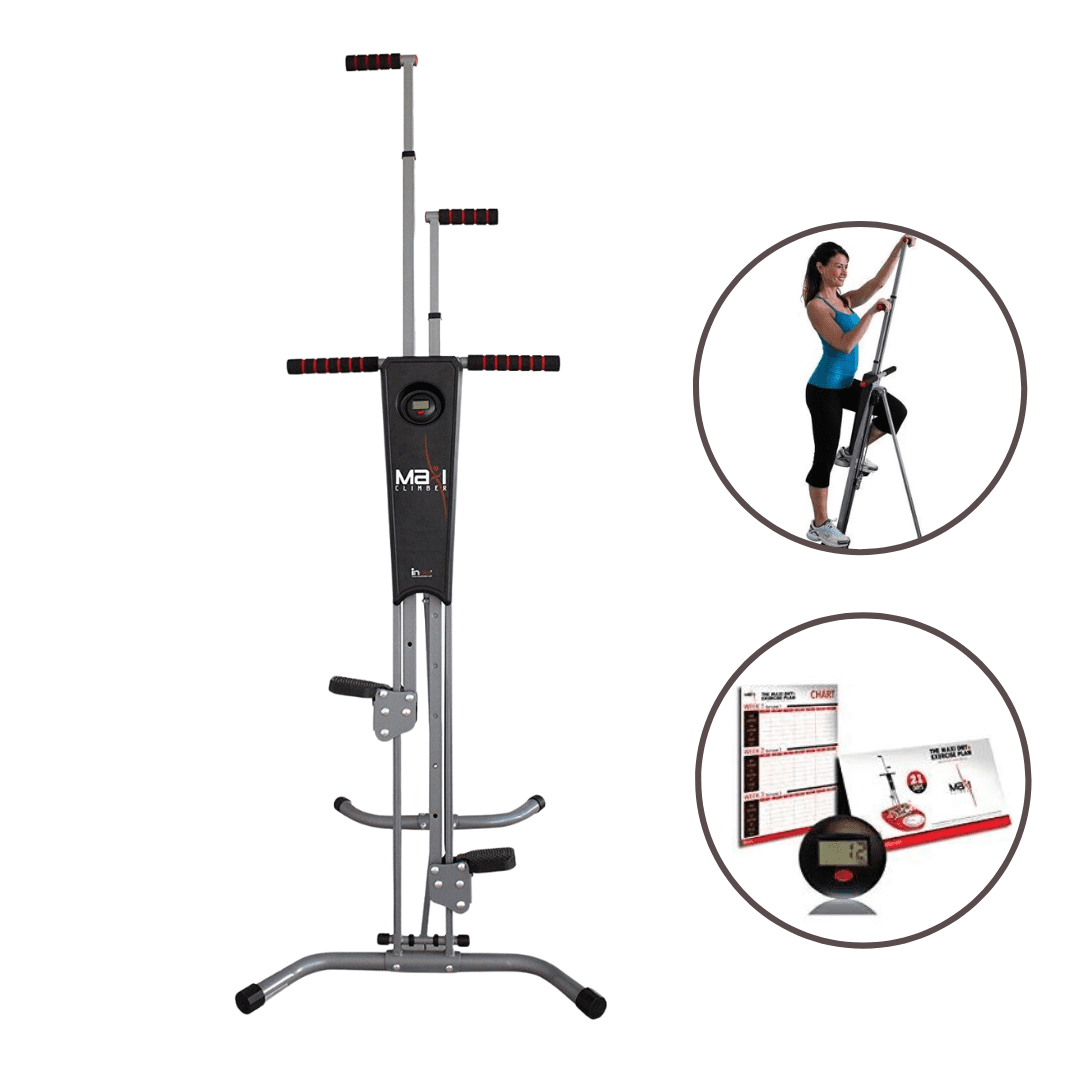 Maxi Climber Vertical Climber with LED Monitor Diet Menu and Exercise Manual