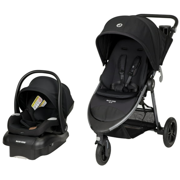 Maxi-Cosi Gia XP Luxe 3-Wheel Travel System, Midnight Black