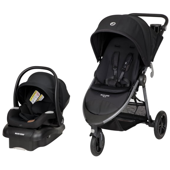 Maxi-Cosi Gia XP Luxe 3-Wheel Travel System, Midnight Black