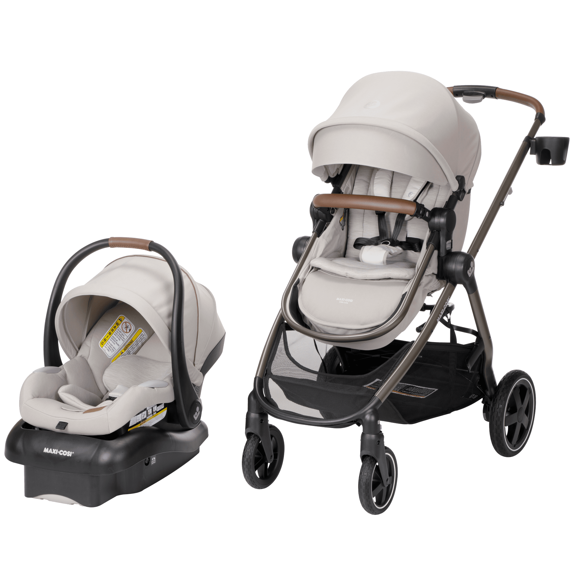 Maxi-Cosi Zelia² Luxe 5-in-1 Modular Travel System, New Hope Grey