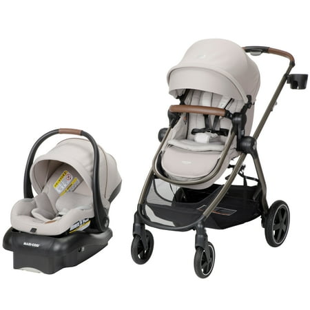 Maxi-Cosi Zelia² Luxe 5-in-1 Modular Travel System, New Hope Tan