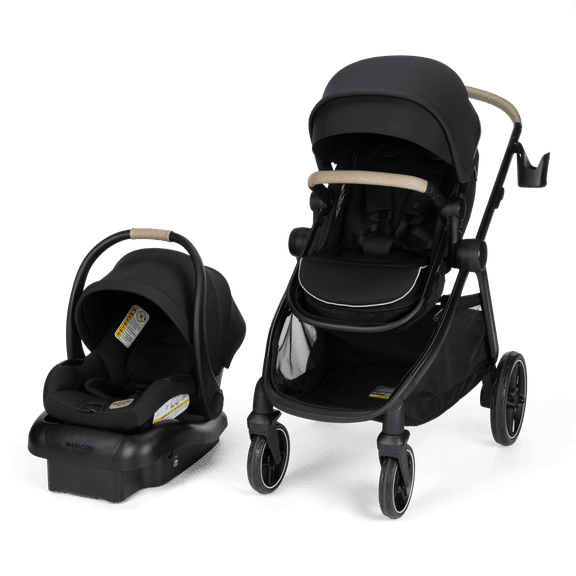Maxi-Cosi Zelia Pro 5-in-1 Modular Travel System, Caspian Caviar Black