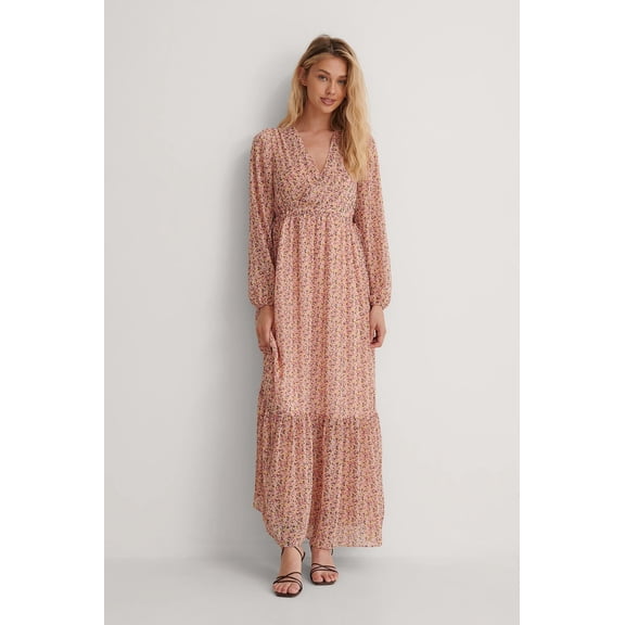 Maxi Drawstring Sheer Dress