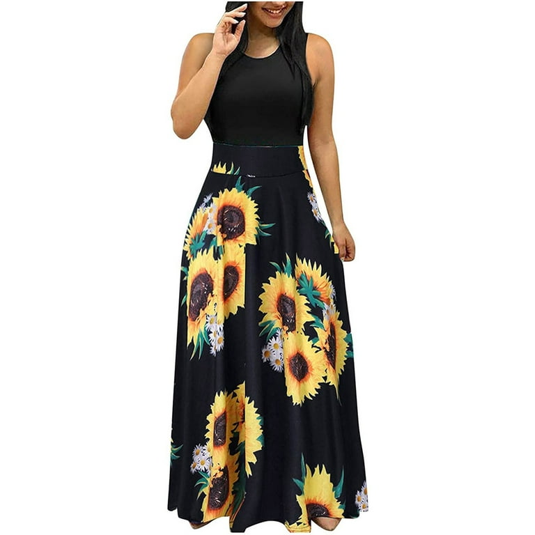 Maxi Dress For Women, Womens Spring Fashion 2023, Garden Party Dress, Beach  Dresses For Women, Overall Dress For Women, Womens Spring Fashion 2023,  Junior Dresseswomens Plus Size Dresses Black 