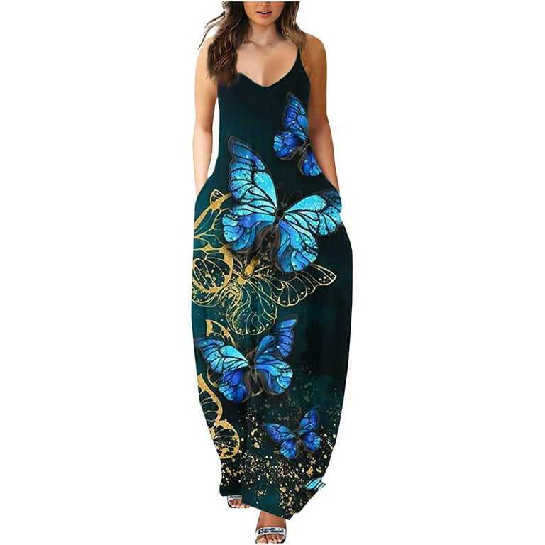 Dress, Plus Size Dress Women, Maxi Dress For Women Beach Vacation, Witchy Clothes For Tie Dye Dress For Women, Plus Size For Women, Plus Size Summer Dresses Yb-Navy -
