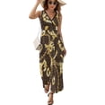 thumbnail image 1 of Maxi Dress Retro Chains Dress Leopard Print Streetwear Boho Beach Long Dresses Women Elegant Custom Birthday Present, 1 of 7