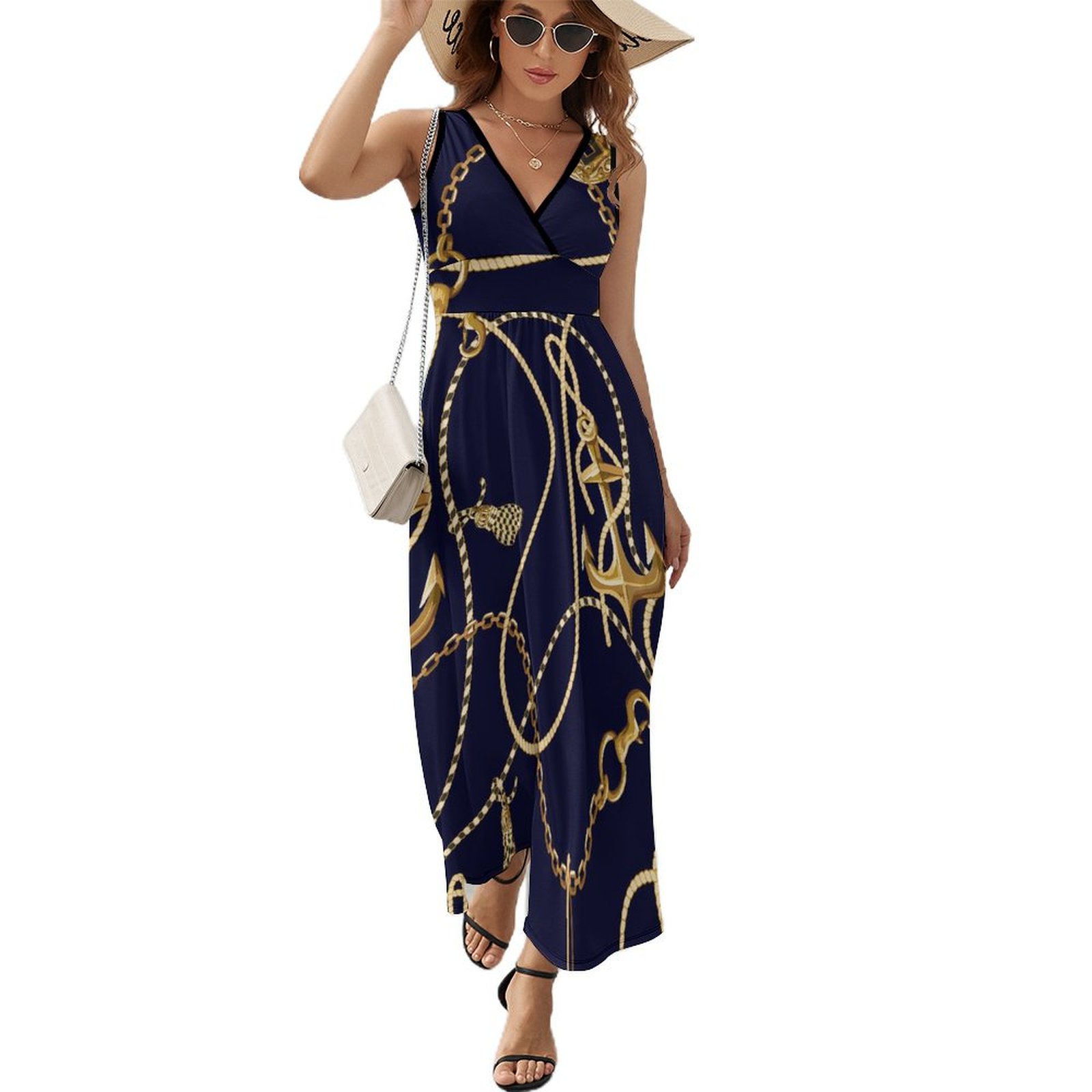 custom birthday dress womens Custom Oyemwen Gold Sequin High Slit Birthday Dress XL
