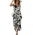 thumbnail image 1 of Maxi Dress Shiny Graffiti Dress Colorful Print Sexy Casual Bohemia Long Dresses High Waist Graphic Oversize Vestidos, 1 of 7