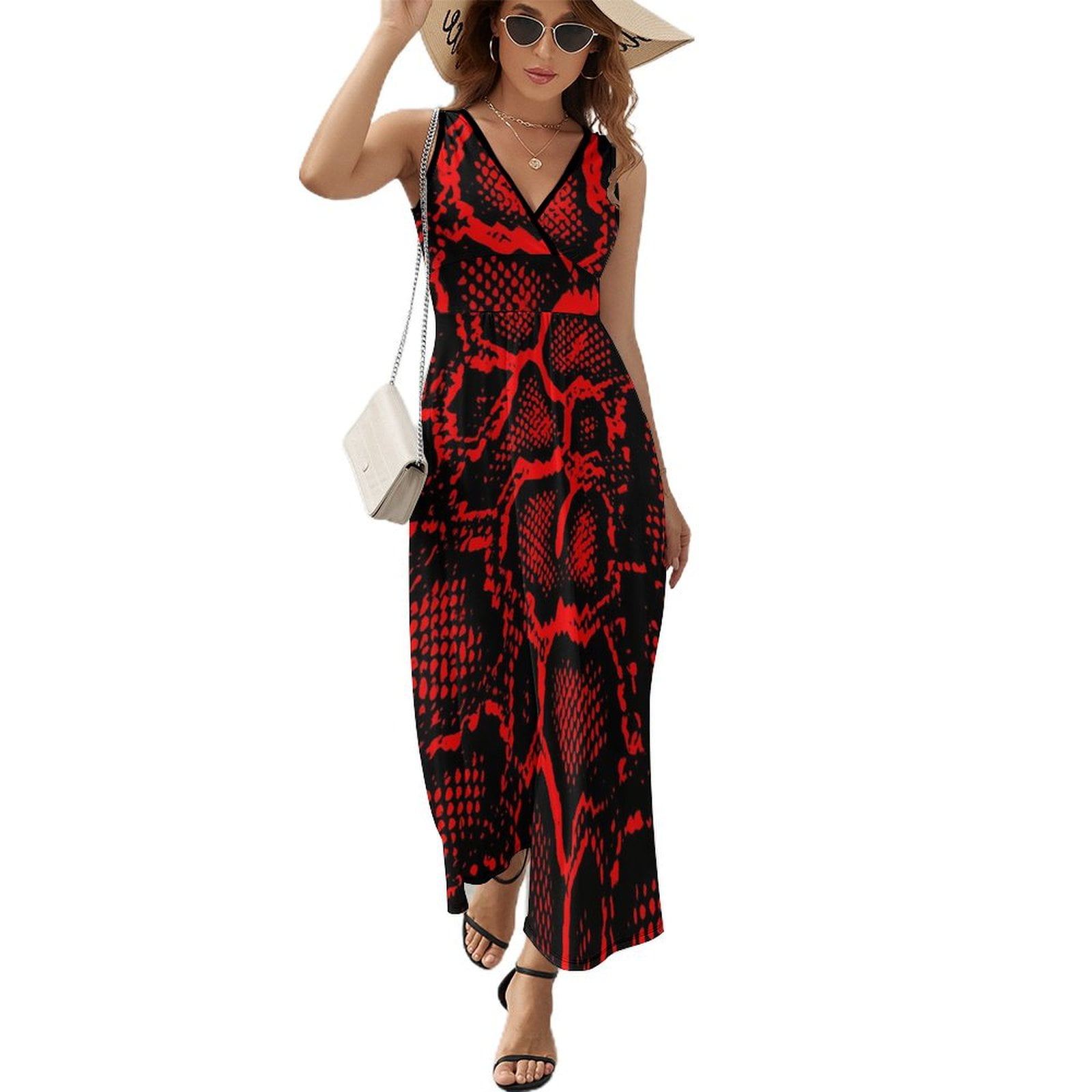 Maxi Dress Trend Snakeskin Dress Snake Skin Scales Club V Neck Custom Bohemia Long Dresses Street Style Oversized Vestido Maxi Dress Trend Snakeskin Dress Snake Skin Scales Club V Neck Custom Bohemia Long Dresses Street Style Oversized Vestido