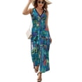 thumbnail image 1 of Maxi Dress Vegan Haunted Mansion Dress Spooky Halloween Casual Boho Beach Long Dresses Women Sexy Custom Birthday Present, 1 of 7