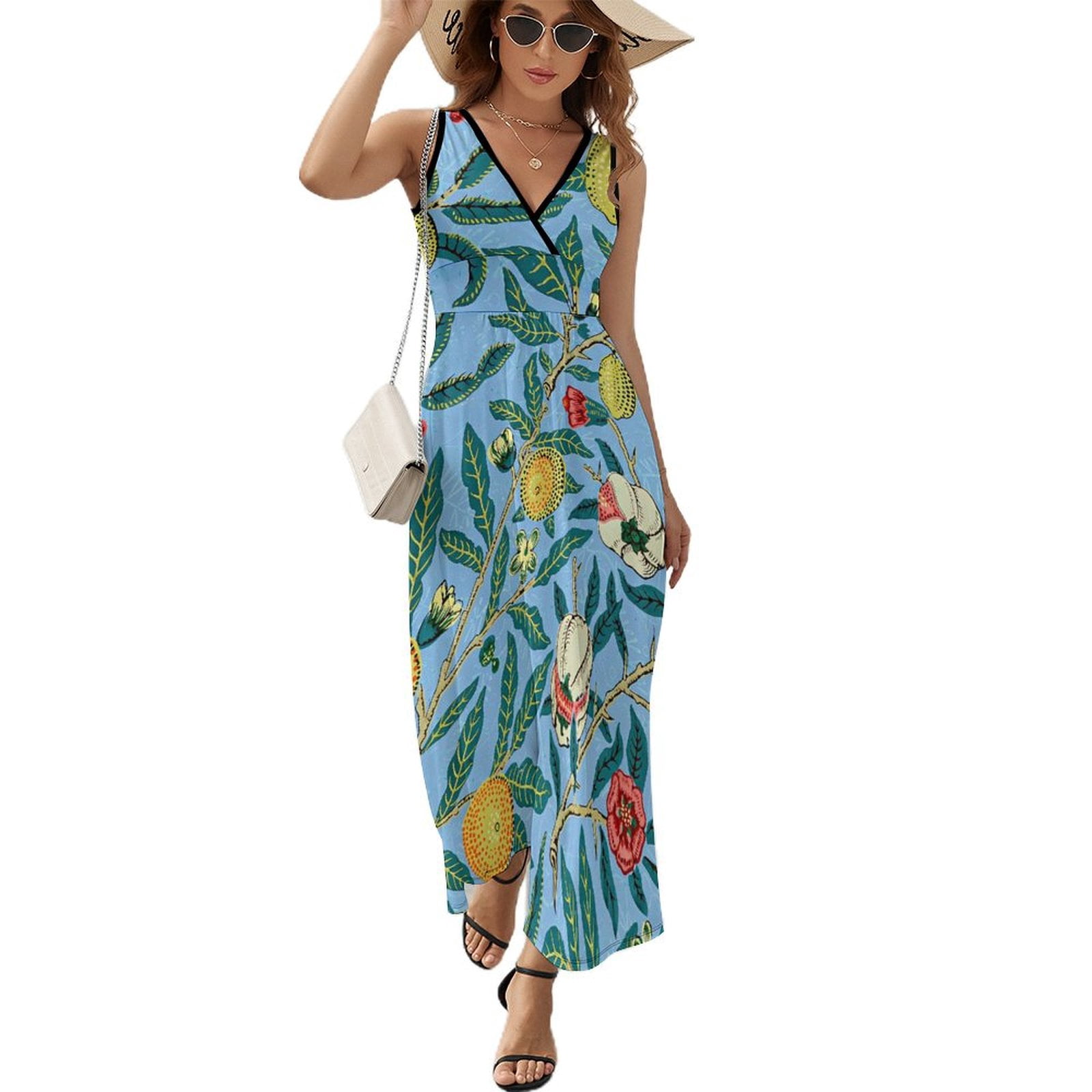 fenáreta olimpia halter basque-waist maxi dress LOLA BOHEMIAN HALTER MAXI DRESS