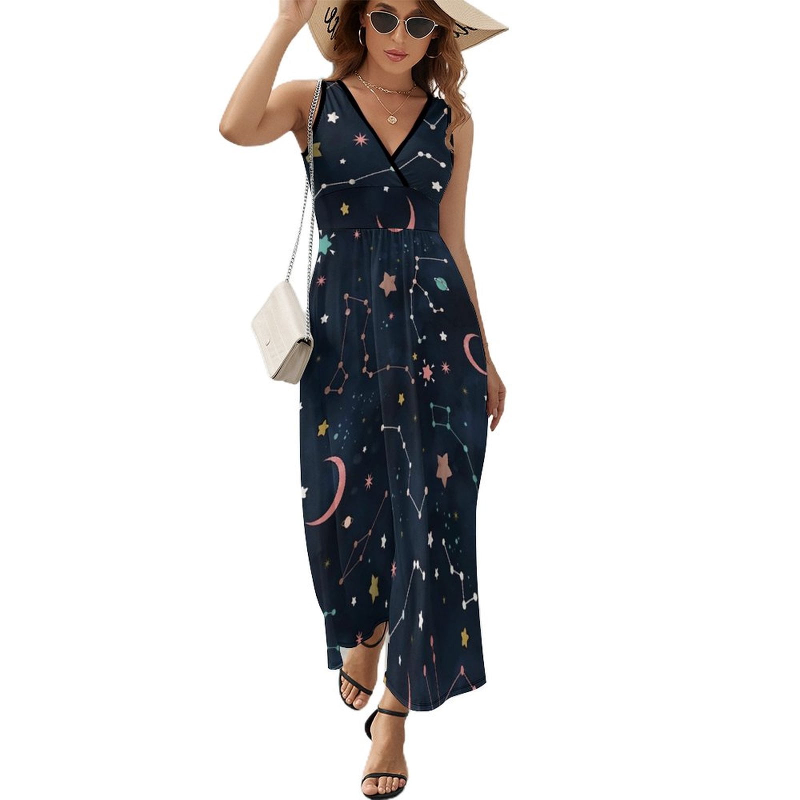 Maxi Dress Watercolor Starry Night Dress Woman Abstract Art Elegant V Neck High Waist Casual Design Bohemia Long Dresses - Walmart.com Maxi Dress Watercolor Starry Night Dress Woman Abstract Art Elegant V Neck High Waist Casual Design Bohemia Long Dresses - Walmart.com
