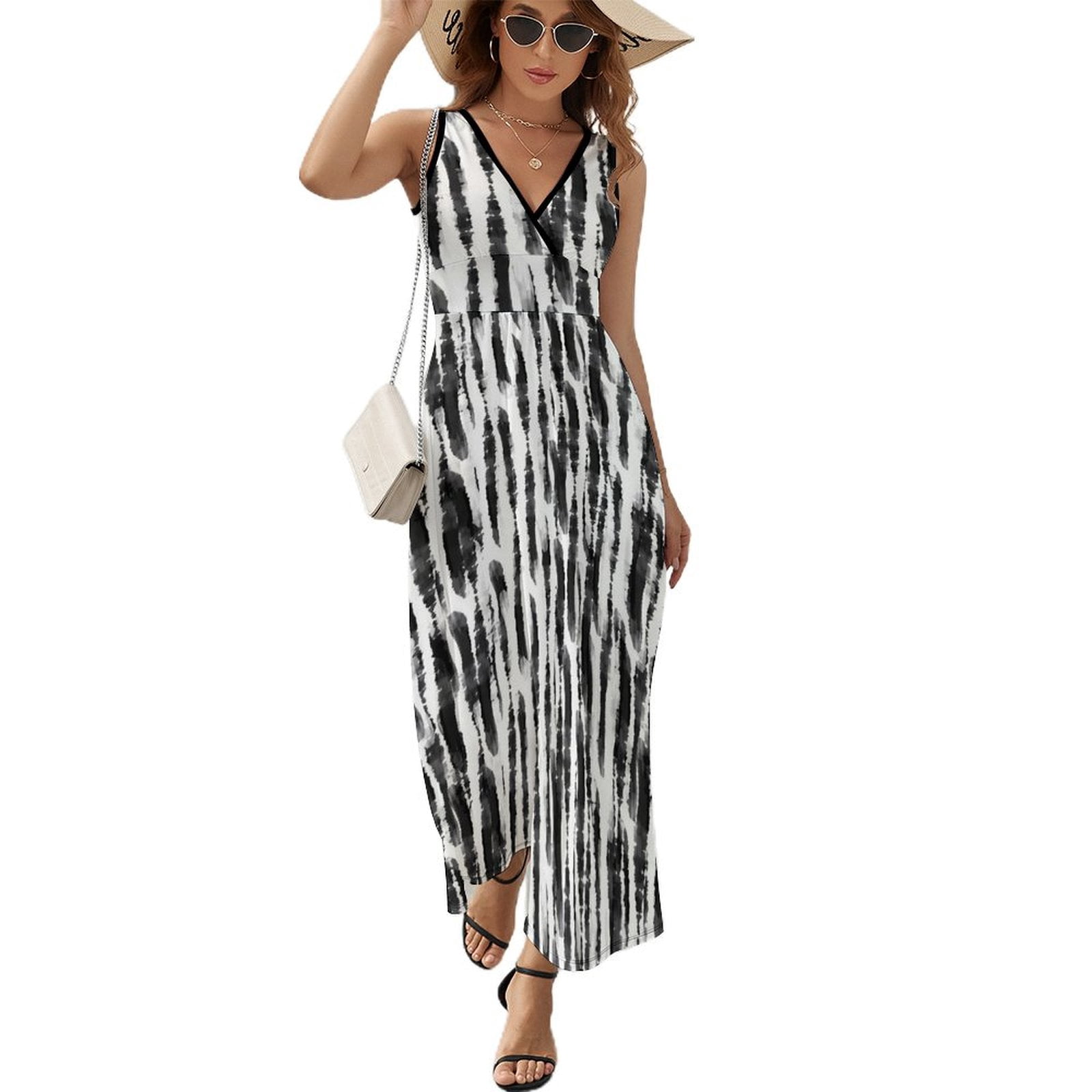 black and white tie dye dress Womens Ruched Side Bodycon Mini Dress Black And White Tie Dye –  Styledup.co.uk