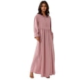 thumbnail image 1 of Maxi Dress with A-Form Fit and Crew Neck, 1 of 7