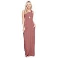 thumbnail image 1 of Maxi Dresses For Women Solid Lightweight Long Racerback Sleeveless W/ Pocket -Mauve (1X), 1 of 6