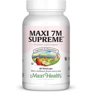 Maxi Health 7M Supreme Probiotic for Adults & Kids   Digestive Support   60 Vegetarian Capsules
