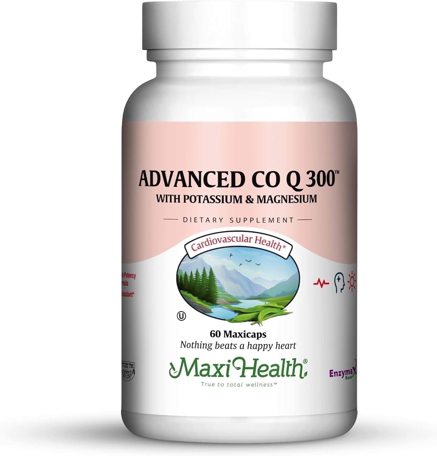 Maxi Health Coenzyme Q10 Supplement – Advanced CoQ10 300 for Heart Health & Energy Support – 60 Capsules – Kosher