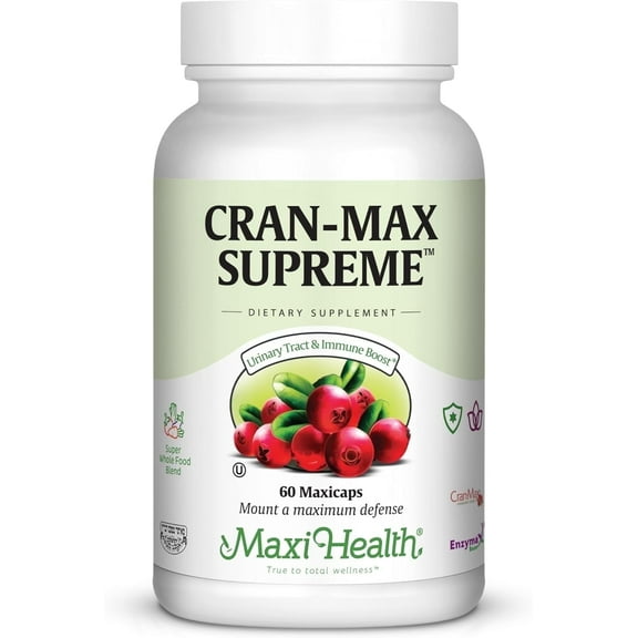 Maxi Health CranMax Supreme Cranberry Supplement for Women & Men - Uti & Immune Support - 60 Count