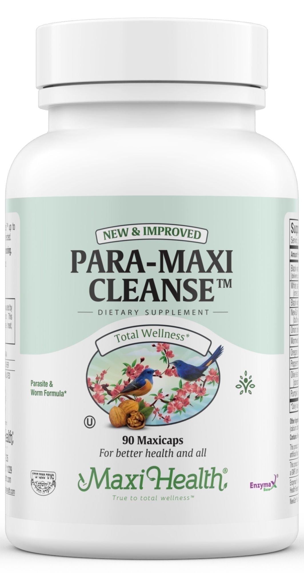 Maxi Health Para-Maxi Cleanse Black Walnut & Wormwood Gut Detox for Men & Women Parasite Cleanse 90 Capsules