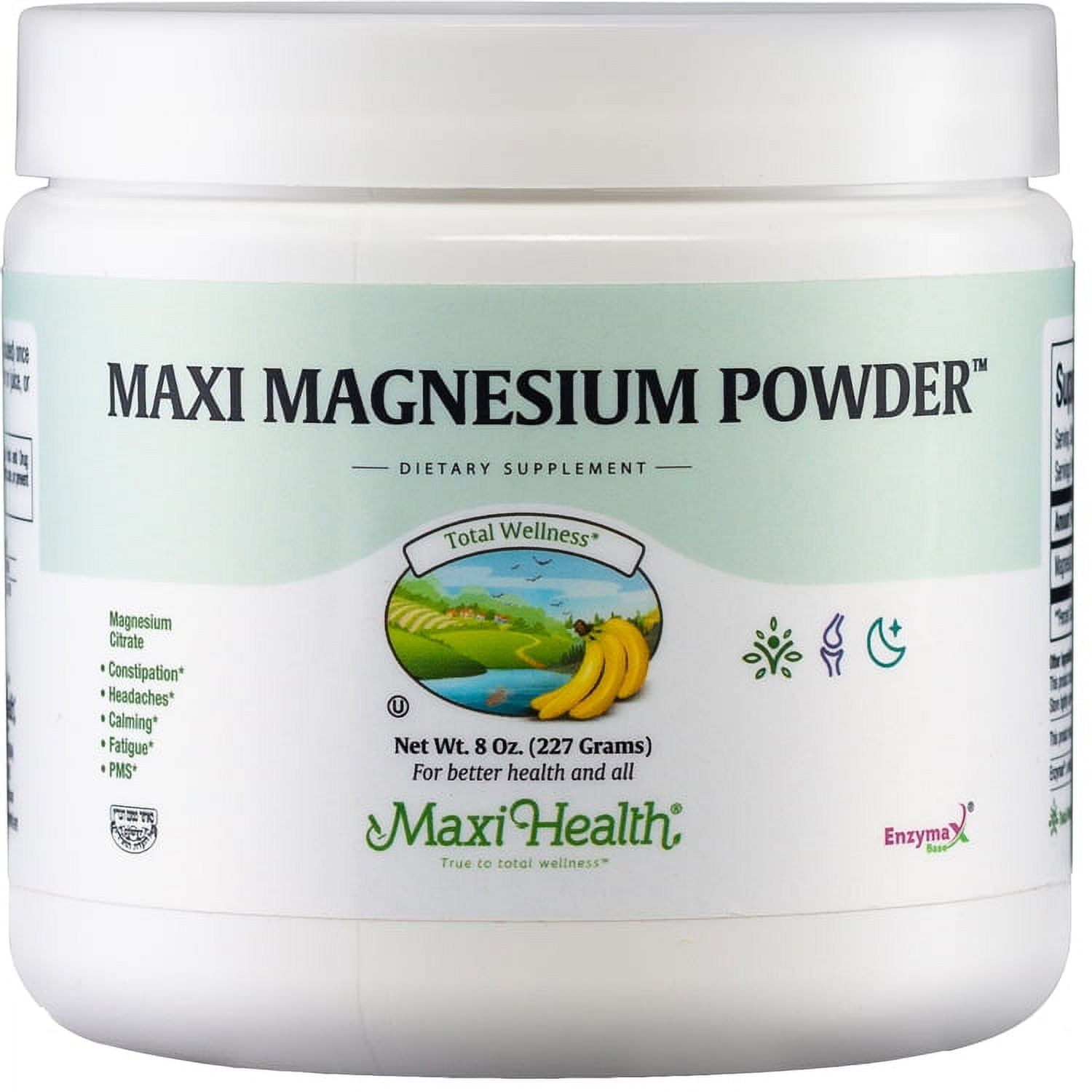 Maxi Health Kosher Maxi Magnesium Citrate Powder 8 OZ