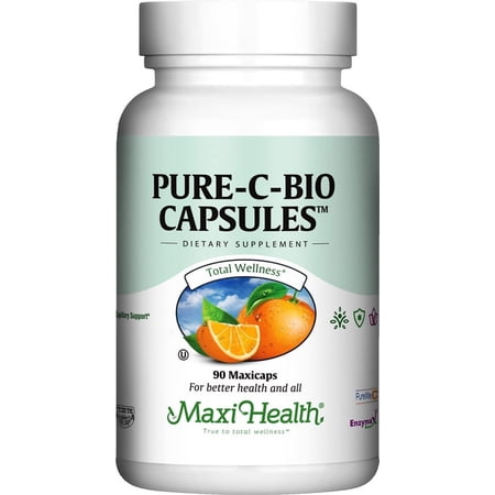Maxi Health Kosher Pure-C-Bio 300 Vitamin C - 90 Capsules
