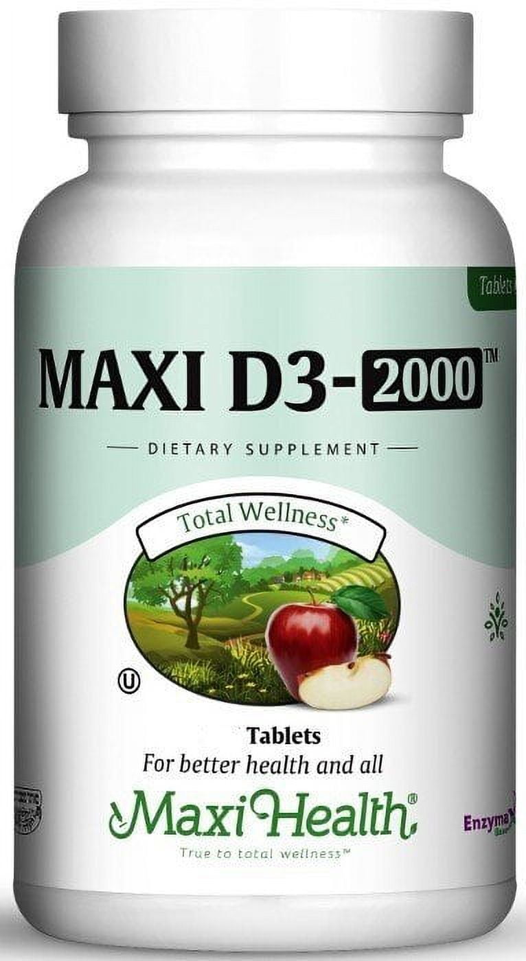 Maxi Health Kosher Vitamin D3 2000 IU 90 Tablets
